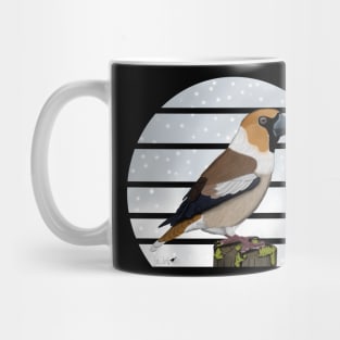 Hawfinch Winter Snow Bird Watching Birding Ornithologist Gift Mug